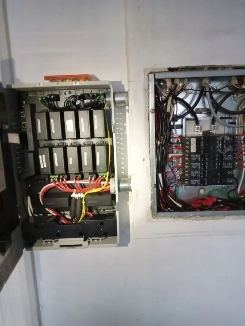 Electrical panel upgrade completed for Security Camera Wiring in Indio